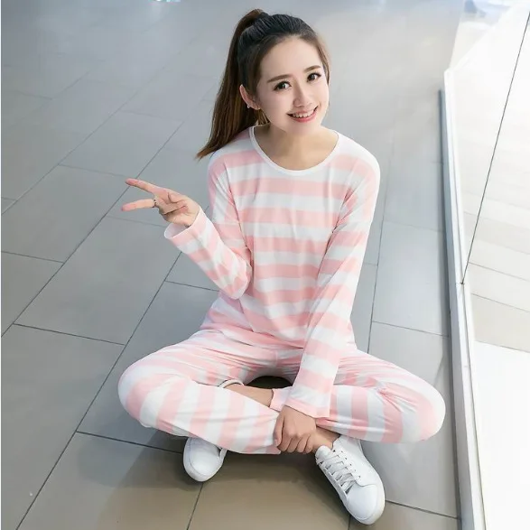 

2018 Spring And Autumn New Style Pajamas Women's Thin Cartoon Bear Bees GIRL'S Set Multi--Homewear Set