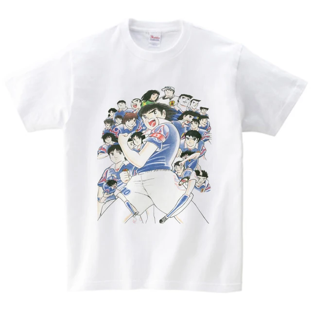 Anime Captain Tsubasa T Shirt Children Summer Leisure Short Sleeve t shirt Boy Football Motion T-shirts For Boys Girls Top 3T-9T 5
