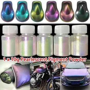 

10g Car Chameleon Pigments Acrylic Paint Powder Coating Auto Accessories Decoration for Cars Arts Crafts Nails Decoration