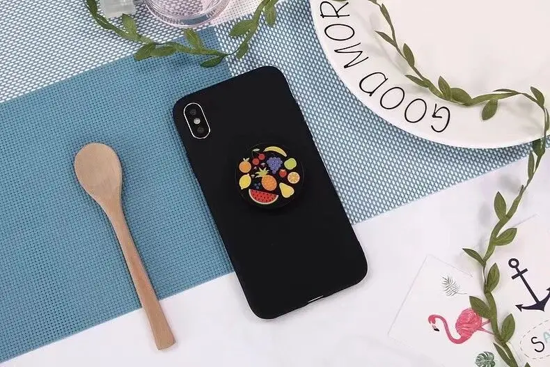 Держатель для фруктов чехол для Samsung Galaxy A8 A3 A5 A6 A7 A310 A320 A510 A520 A710 A720 A750 плюс звезда крышка - Цвет: Black