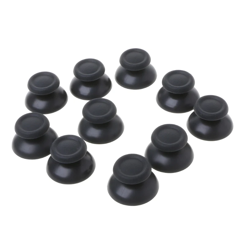 

1Set/10Pcs Plastic Black Analog Thumbstick Thumb Stick Replace For PlayStation 4 PS4 Pro Controller High Quality Thumbstick Cap