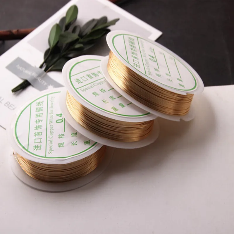 Медная проволока DIY серьги подвески и бисерные браслеты|Ювелирная фурнитура