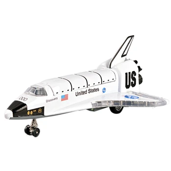 

Alloy Space Shuttle Die Cast Space Craft Space Plane Space Ship Model 19cm Length with Light Music for Kids Toys