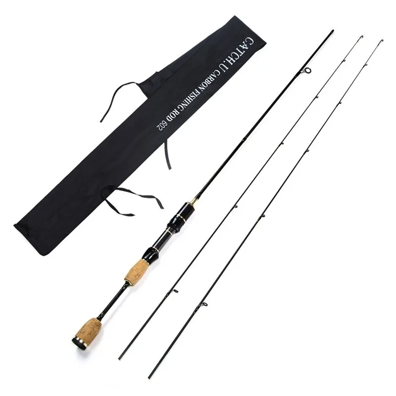 Catch.u UL Spinning Fishing Rod 2 Tips Rods 1.8m 0.8-5g Lure Weight 2-5LB Line Carp Spin Pole | Спорт и развлечения