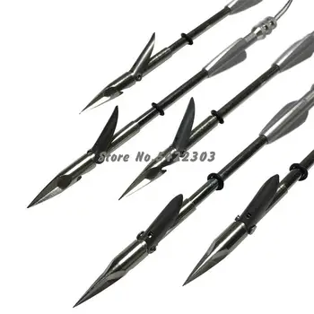 

50pcs Triangular Darts Stainless Steel Broadheads Arrowhead Bow Fishing Slingshot Arrow Hunting Shooting Catapult Dart