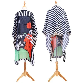 

Waterproof Cloth Cutting Hair Haircut Pattern Salon Barber Cape Hairdressing Hairdresser Apron Wrap Gown Tools Barber Apron