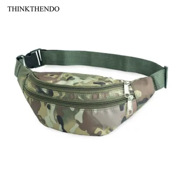 

Waterproof Nylon Sport Fanny Pack Waist Bag Contrast Colored Camouflage Printed Crossbody Purse for Cycling Climbing