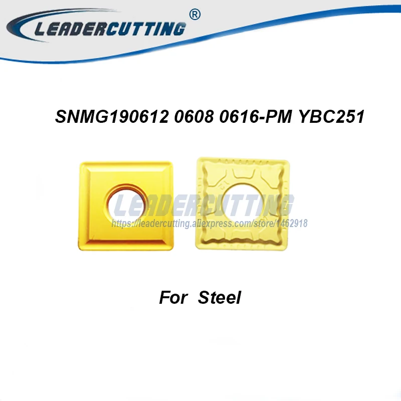SNMG190608 SNMG190612 190616 YBC251 PM * 10 шт. ZCCCT поворотные твердосплавные вкладыши. Поворотная