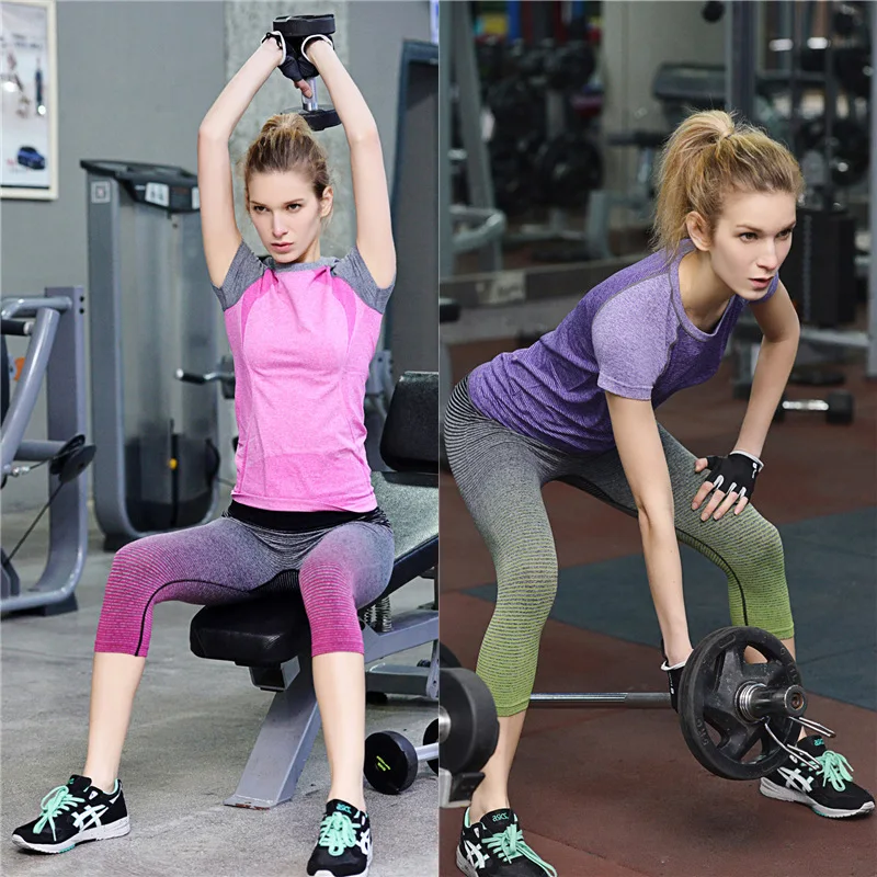 

Wa22 Gorgeous Gradient Color Ultra-stretch Quick-Dry Yoga Pants Running Fitness Athletic Pants