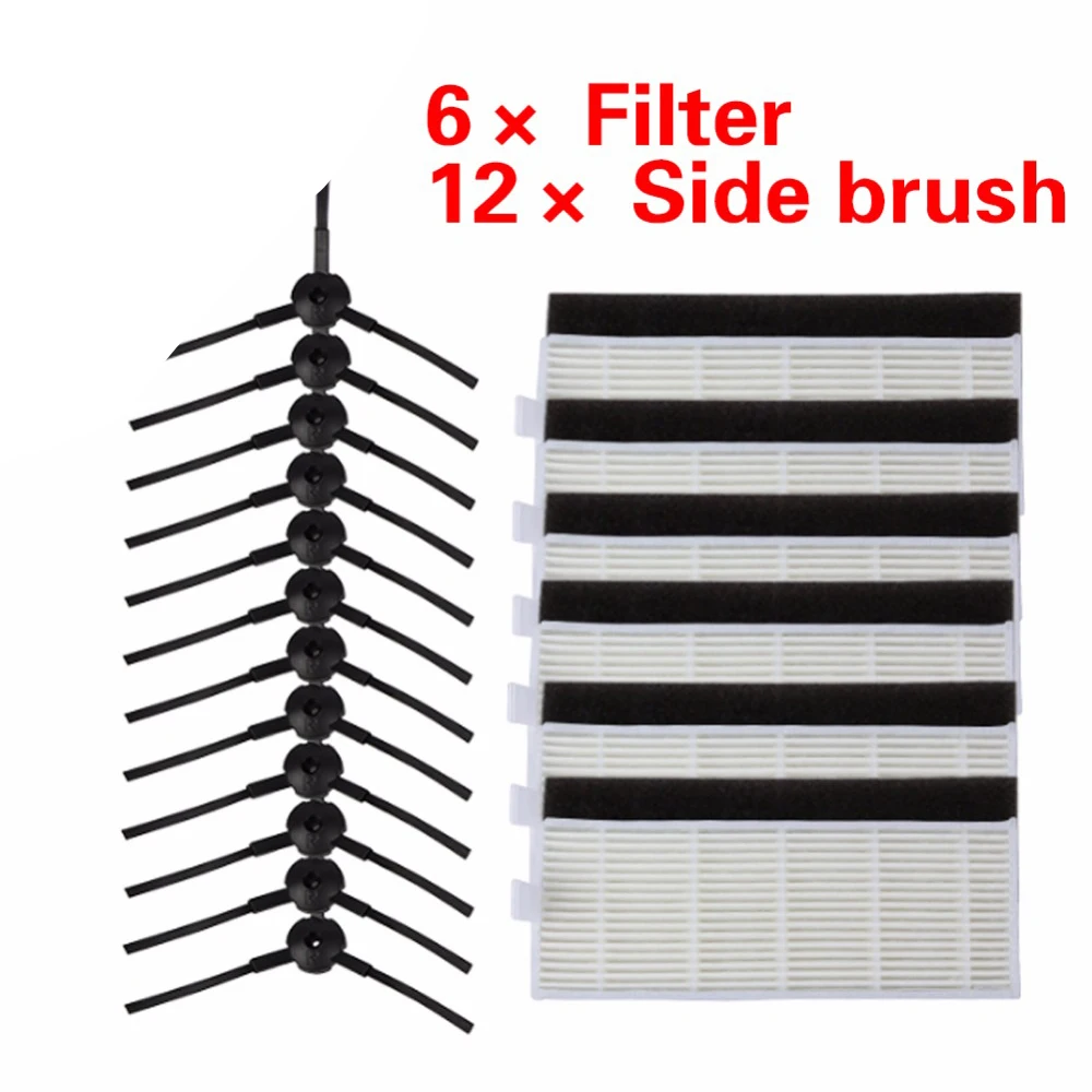 

24pcs/Set High Quality Brush & Filters for ILIFE A4 Cleaning Robot Replacement Chuwi Ilife A4 Robot Vacuum Cleaner Hepa Filter