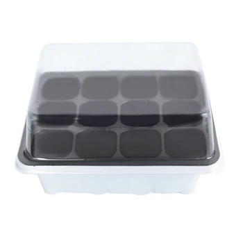 

Plastic Moisturizing Nursery Pot Planter Flower Pot With Lids Hydroponic Grow Box Seedling Tray Nursery Pots