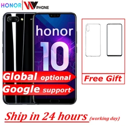 Глобальная версия Honor 10 19:9 полноразмерный экран 5,84 дюймов AI камера Восьмиядерный отпечаток пальца ID NFC android 8,1
