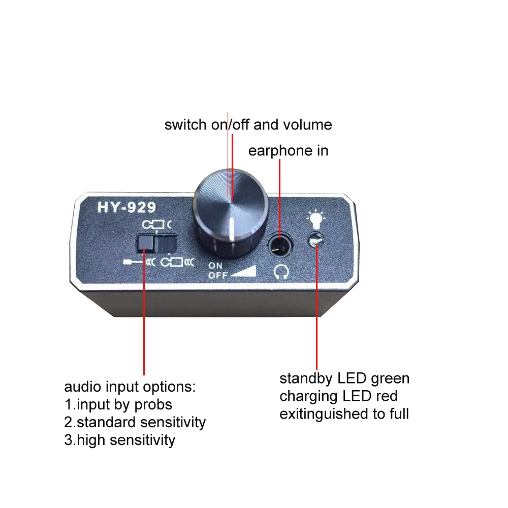 Vazamento de Óleo Detector de Vazamento de Água Ouvir para o Engenheiro Através da Parede Tubulação Autônoma Super Senstivity Sistema Hy929 7 Sensor e detector