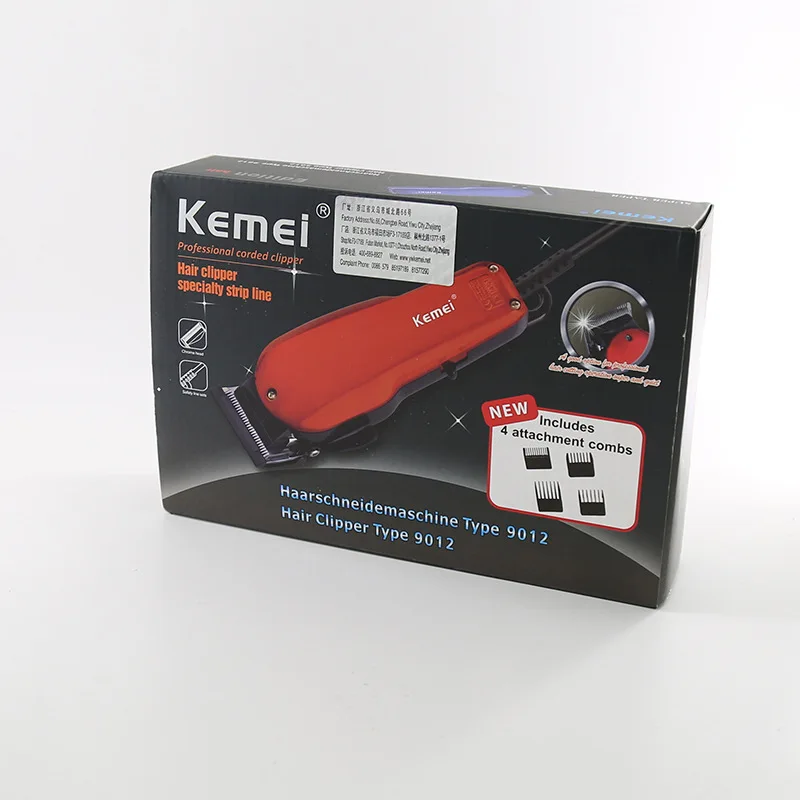 Kemei Professional Hair Clipper Adjustment Wired Blade Length Stainless Steel Hair Cutting Machine Powerful Electric Trimmer F30