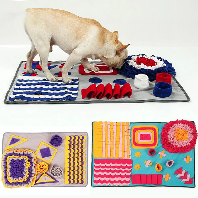 

Pet Dog Sniffing Mat Pet Training Mat Puppy Training Blanket Dog Mat For Relieve Stress Prevent Eating