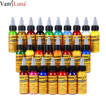 

30ml 16/25Colors Professional Tattoo Ink DIY Monochrome Tattoo Pigment Practice Black Tattoo Ink Microblading Pigments