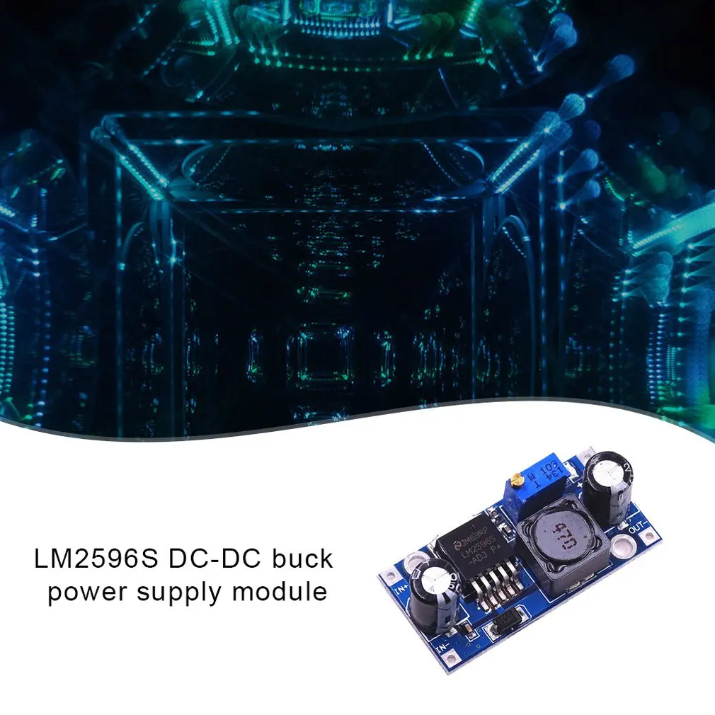 LM2596S DC-DC понижающий модуль питания BUCK 3A Регулируемый понижающий модуль Синий изысканно разработанный прочный