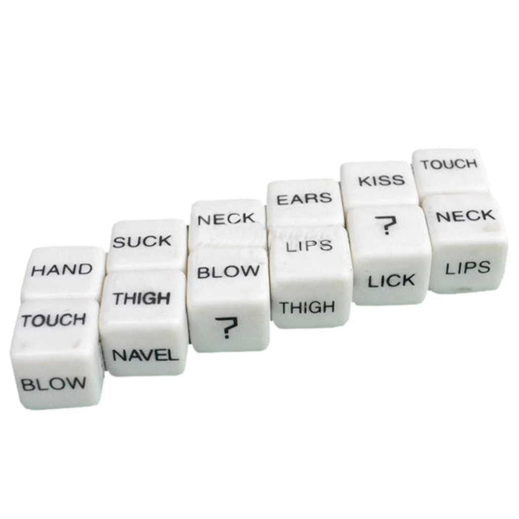 2pcs Adult Erotic Sex Dice 6Sided D6 Dices Party Board Game Funny Toy Love Couples Prop Gift