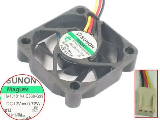 

SUNON HA40101V4-Q030-G99 DC 12V 0,72 W 40x40x10mm вентилятор охлаждения сервера