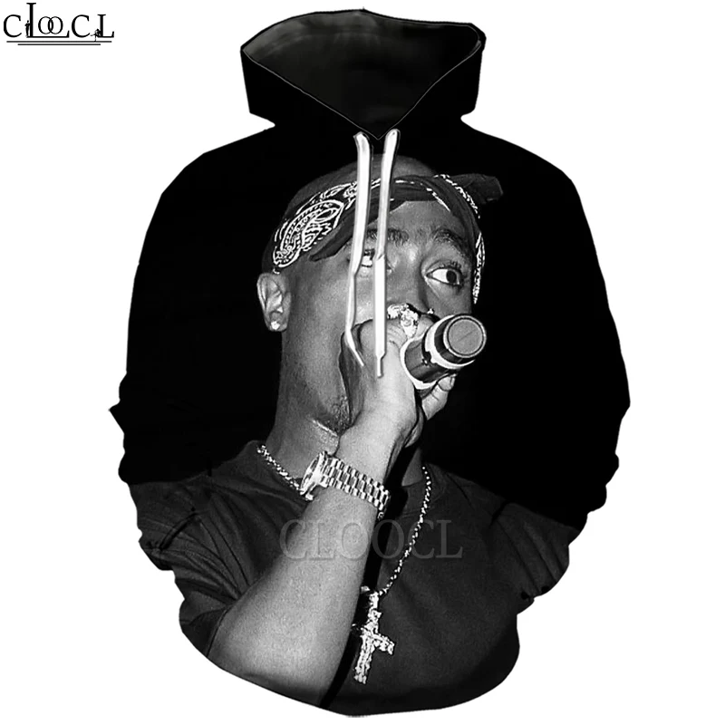 

CLOOCL Rapper Amaru Shakur 2pac Tupac 3D Print Hoodies Men Women Fashion Harajuku Hoody Pullovers Autumn Casual Jacket Tops