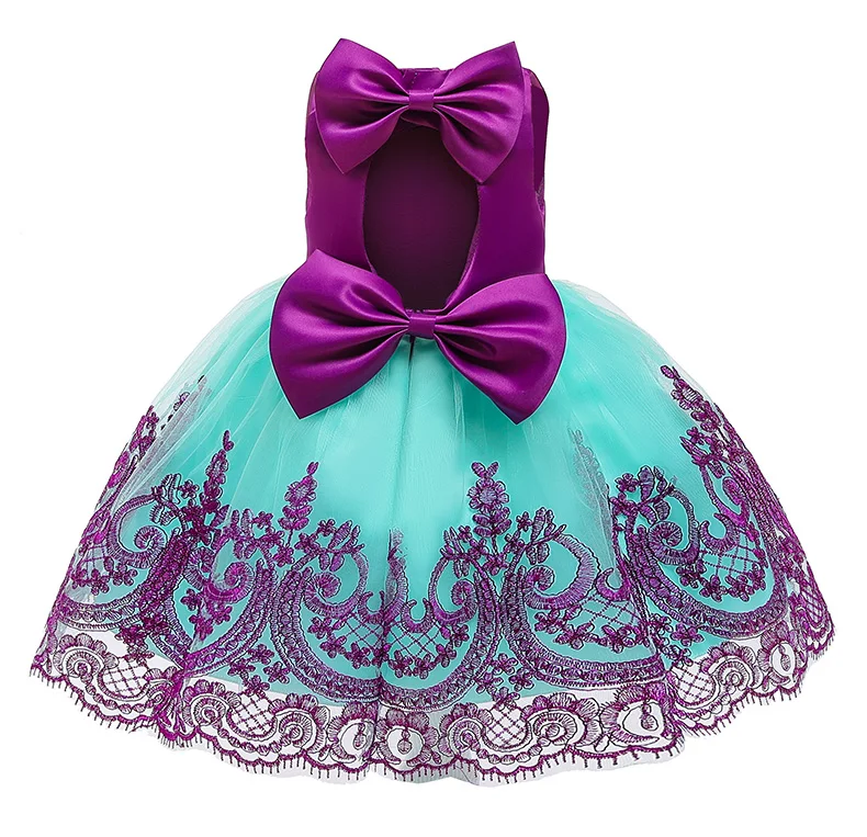 Summer Pink Girls Dress Bow Baby Girl  