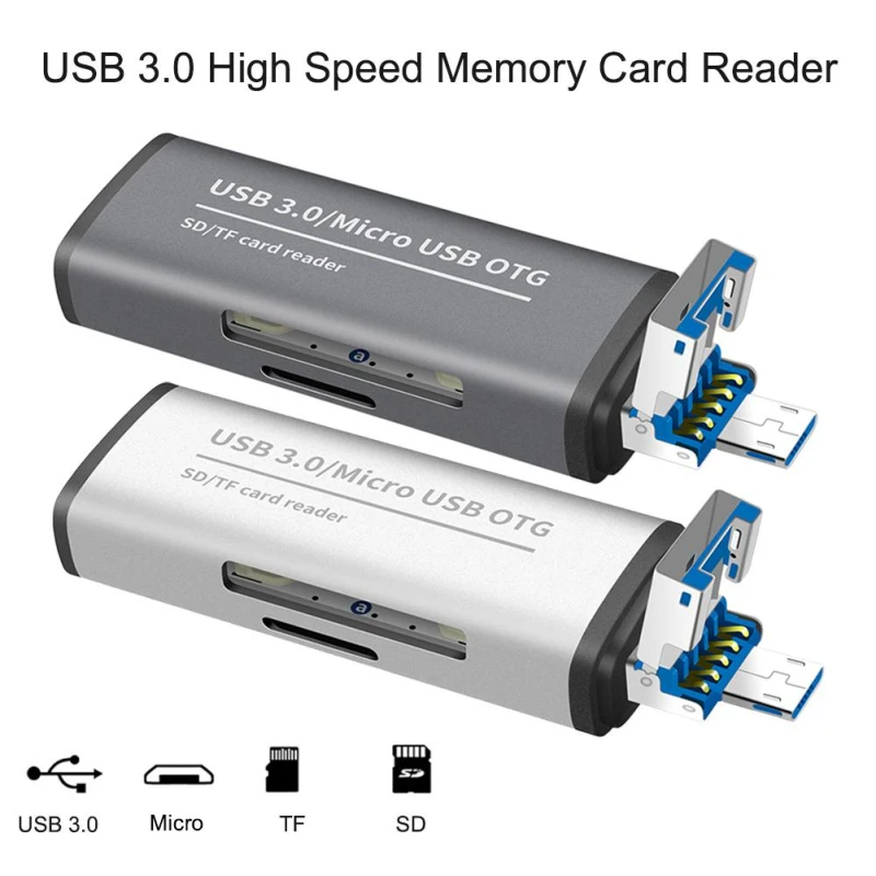 USB 3 0 Micro SD многофункциональный кардридер для карты TF OTG адаптер Plug And Play ноутбука