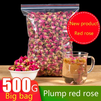 

Natural Dried Pink Rose Buds Flower Tea Rose Buds Organic 100g/300/500 Pack Girl Women Gift Wedding Decoration