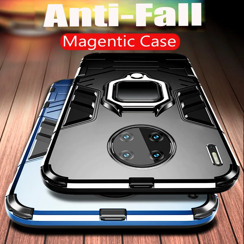Luxury Magentic Ring Holder Case For Huawei Mate 30 20X P30 Lite P20 Pro Silicone Cover Honor 8X 9X 20 Shockproof |