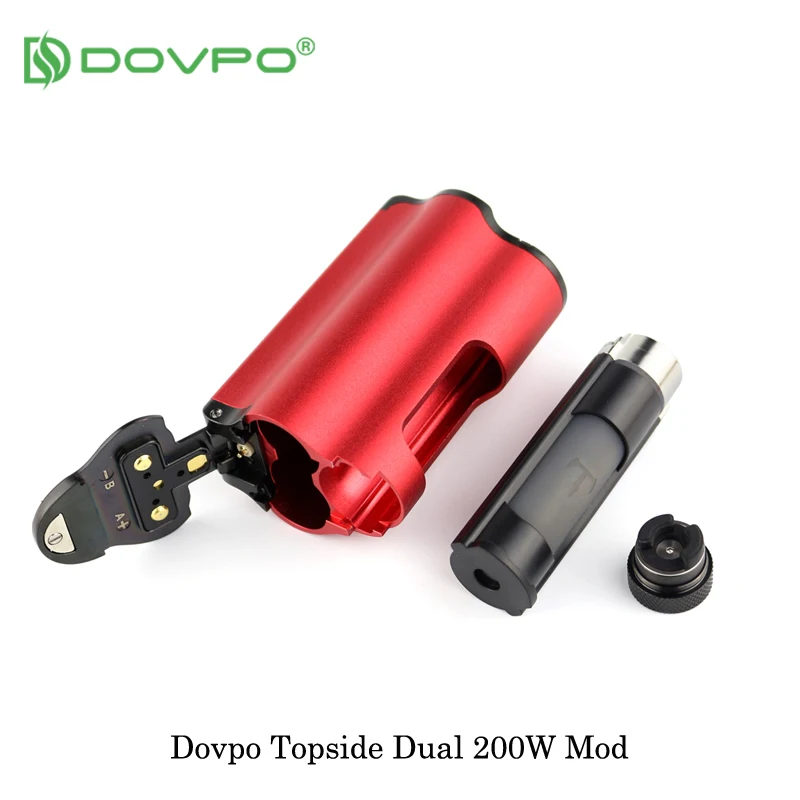 Электронная сигарета DOVPO Topside Dual 200 Вт вейп мод Top Fill TC Squonk 10 мл питание от двух