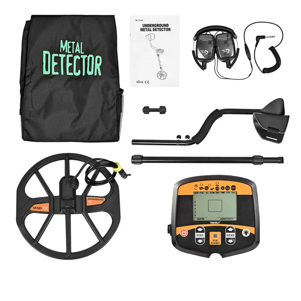 TX 960 профессиональный Подземный металлоискатель поиска Pinpointer Gold Detect Treasure Hunter