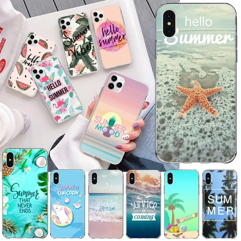 Чехол Hello Cool Summer Beach Sea для iPhone 11 pro XS MAX 8 7 6 6S Plus X 5S SE 2020 XR|Бамперы| |