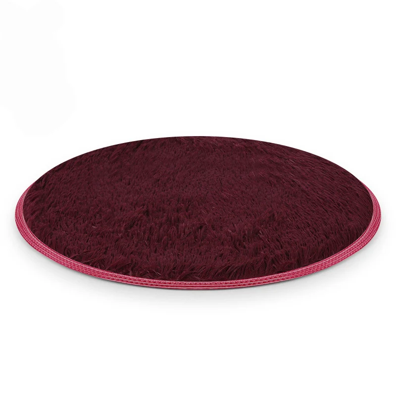 Wine Red 4 цвета S L удобное и теплое плюшевое кресло для домашних животных матрас круглое одеяло для домашних животных спальное место для собаки кресло для домашних животных подушка коврик - Цвет: Wine Red