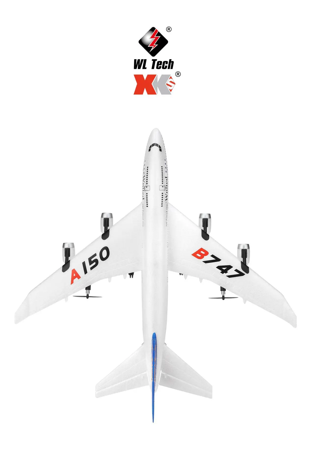 Weili XK A150 Boeing B747 трехканальный как действительно планер EPP с фиксированным крылом модель самолета