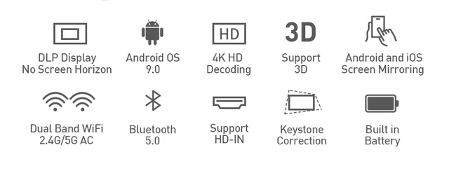 Projektor DLP P11 4K Android 9 0 DDR4 4GB 32GB mini przenośny LED 2 4G 5G wifi bluetooth 3D wideo z domu gra beamer vs P10 tanie i dobre opinie UNIC CN (pochodzenie) Manual Correction Digital Projector EU Plug US Plug AU Plug UK Plug 4 3 16 9 50 ANSI 854x480dpi 30-120 inch Projektor DLP P11 4K Android 9 0 DDR4 4GB 32GB mini przenośny LED 2 4G 5G wifi bluetooth 3D wideo z domu gra beamer vs P10 tanie i dobre opinie UNIC CN (pochodzenie) Manual Correction Digital Projector EU Plug US Plug AU Plug UK Plug 4 3 16 9 50 ANSI 854x480dpi 30-120 inch