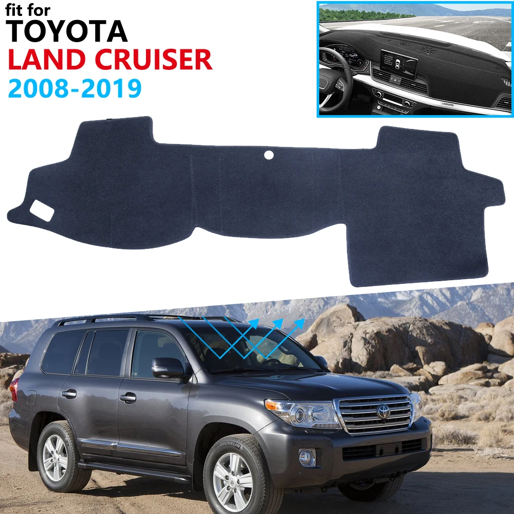 Защитная накладка на приборную панель для Toyota Land Cruiser 200 J200 2008 ~ 2019 автомобильные