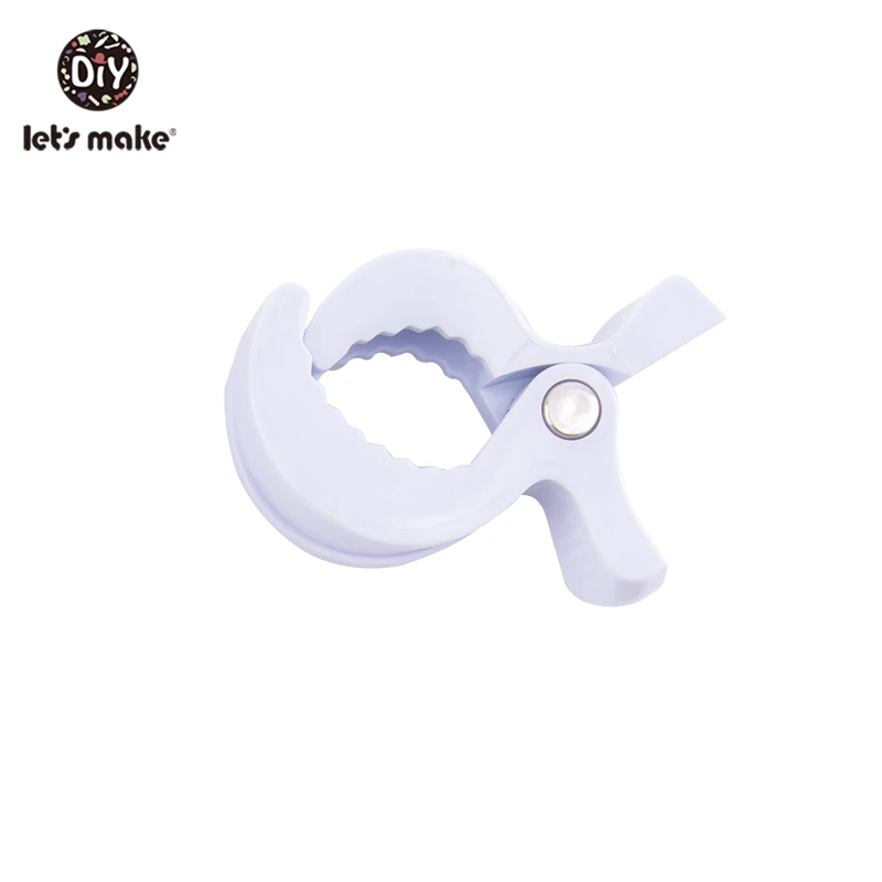 clip white Let's Make 20m нейлоновый детский Прорезыватель для зубов, 1 шт., аксессуары, шнур для прорезывания зубов, инструмент для самостоятельной подвески, шнур для прорезывателей, персонализированное имя ребенка - Цвет: clip white