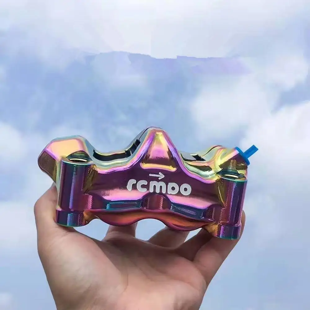 

Motorcycle Burn titanium 4 piston Gp4 RX Radial Brake Caliper 100mm Mounting For Honda Yamaha Kawasaki Suzuki Modify Brake Pump