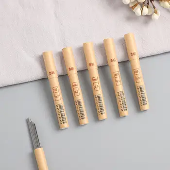 

JIANWU 2pcs/set Original Natural Mechanical Pencil Refill 0.5mm 40pcs High capacity Pencil lead HB School supplies kawaii