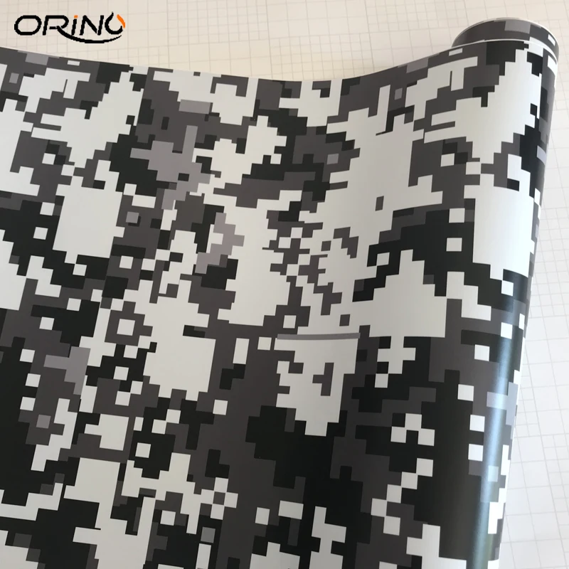 Black White Digital Vinyl Film Sticker-3