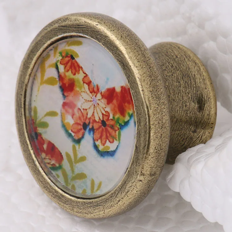 Vintage Cabinet Door Drawer Dreser Handle Pull Wardrobe Retro Knob Hardware Zinc alloy Home Decors Item
