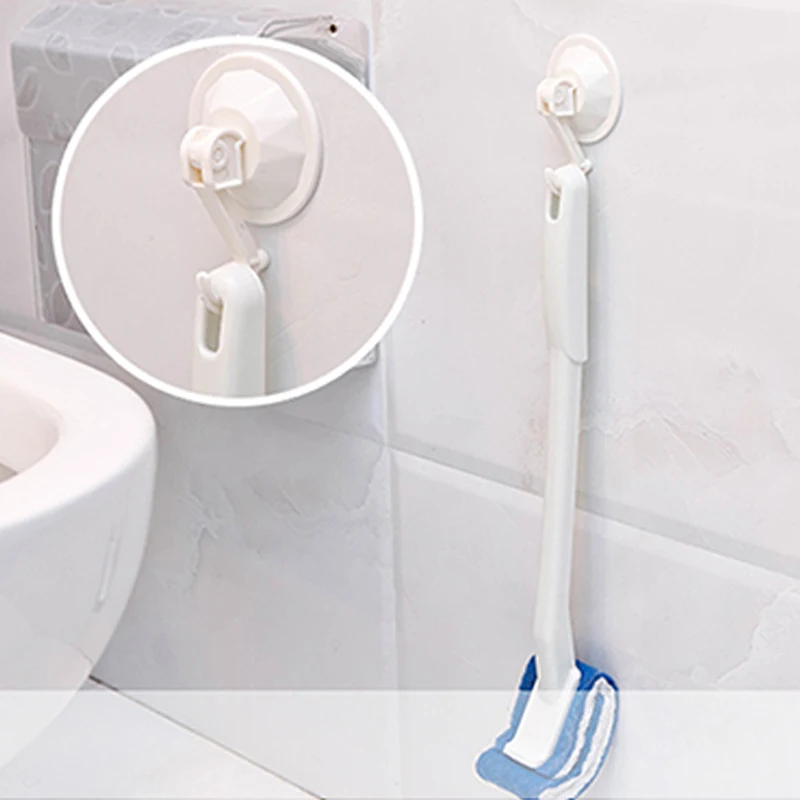 HLZS-1Pc щетка для унитаза для дома, душевой комнаты, аксессуары для туалета, портативная щетка для унитаза, скруббер для ванной комнаты, v-тип, изогнутый очиститель