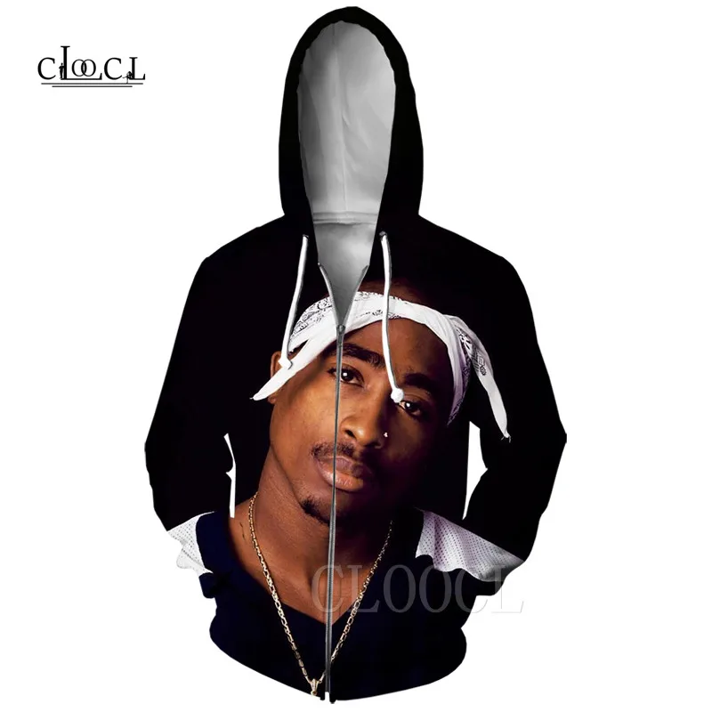 Повседневная модная женская и мужская толстовка на молнии, 2Pac Tupac, 3D принт, забавные толстовки Harajuku, толстовка в стиле хип-хоп, пуловеры, куртка, Топ - Цвет: Zipper Hoodie 3