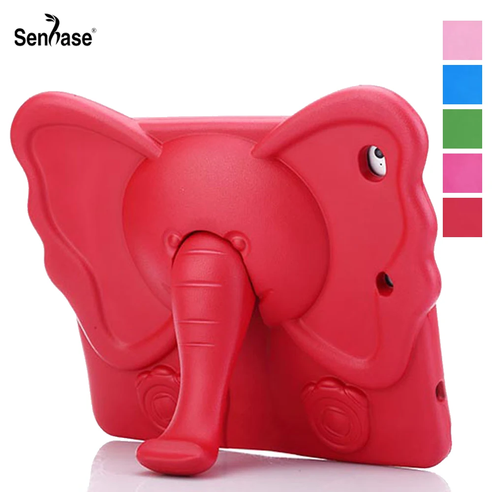 3D мультяшный слон, Детская безопасная подставка, EVA пена, противоударный чехол для Apple iPad 9,7 Air 2 5 6 Pro 9,7, чехол для планшета