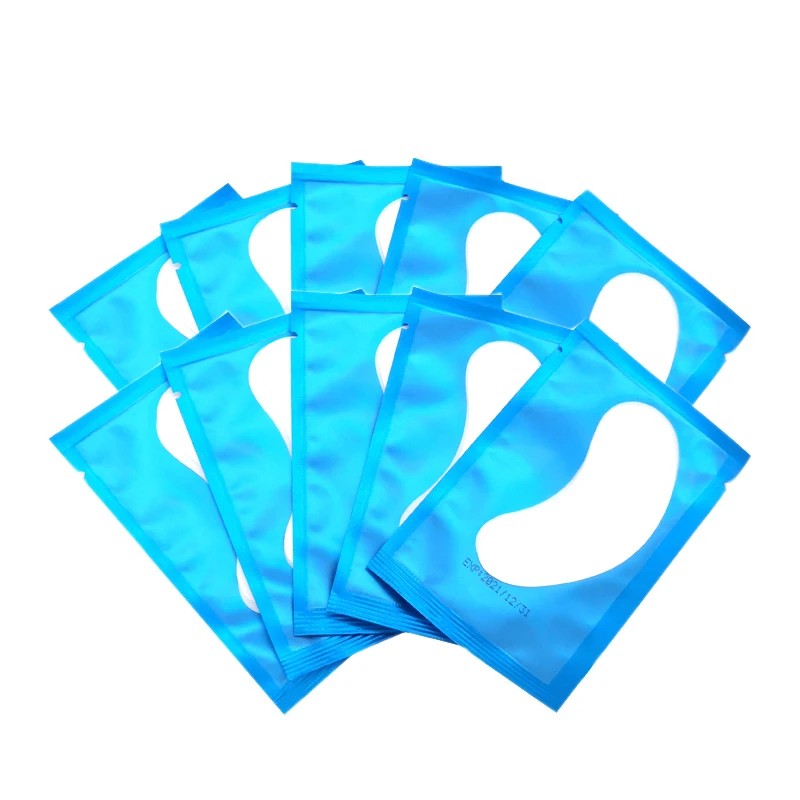 100pairs Blue Под глазные подушечки патч для глаз гидрогелевый для наращивания ресниц от Yogife beauty - Цвет: 100pairs Blue