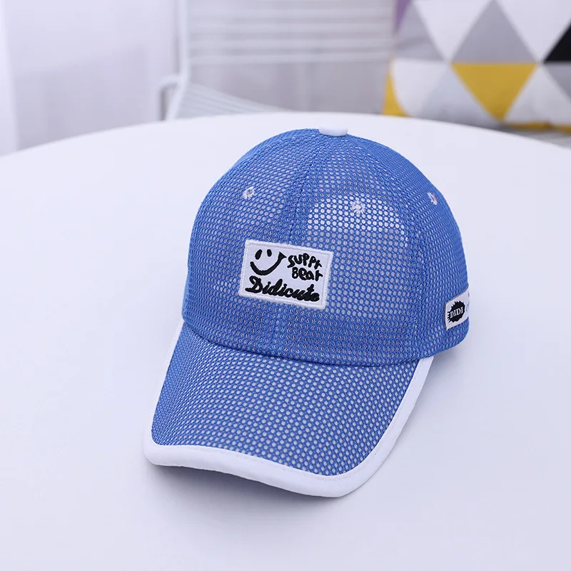 baseball dad hats New Boy Baseball Cap Summer Adjustable Letter Kids Snapback Hats Outdoor Breathable Toddler Baby Girl Mesh Hat  1 2 3 4 5 Years khaki green baseball cap