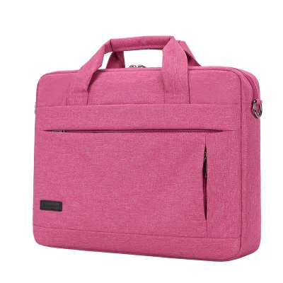 Вместительная сумка для ноутбука для мужчин и женщин портфель для путешествий Бизнес сумки для ноутбуков 14 15 дюймов Macbook Pro PC - Цвет: rose red 15inch