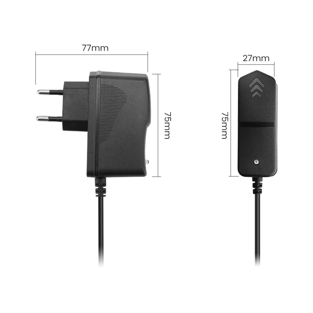 AIYIMA 12V AC 100 V-240 V 50/60 Гц адаптер конвертер DC12V ЕС Питание DC 12V1. 5A штепсельная вилка американского стандарта 5,5x2,5 мм для Мощность усилитель