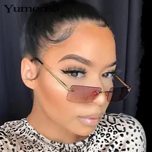 Винтажные прямоугольные Солнцезащитные очки женские кошачий глаз металлическая оправа Квадратные Солнцезащитные очки для мужчин унисекс вечерние розовые прозрачные линзы очки Новые