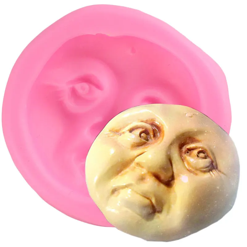 Baby Face Silicone Molds Chocolate Polymer Clay Craft Mold Dolls Face Fondant Cake Decorating Tools Candy Clay Soap Resin Moulds silicone mold flower silicone mould