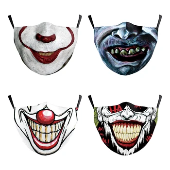 

Cute Print Mouth Masks Washable Outdoor Windproof Anti Dust Funny Mask Protective Respirator Breathable mascarillas